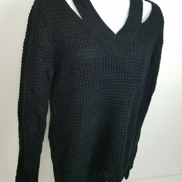 Hooked Up by IOT Sweater Juniors XS & Small Black - Picture 7 of 7